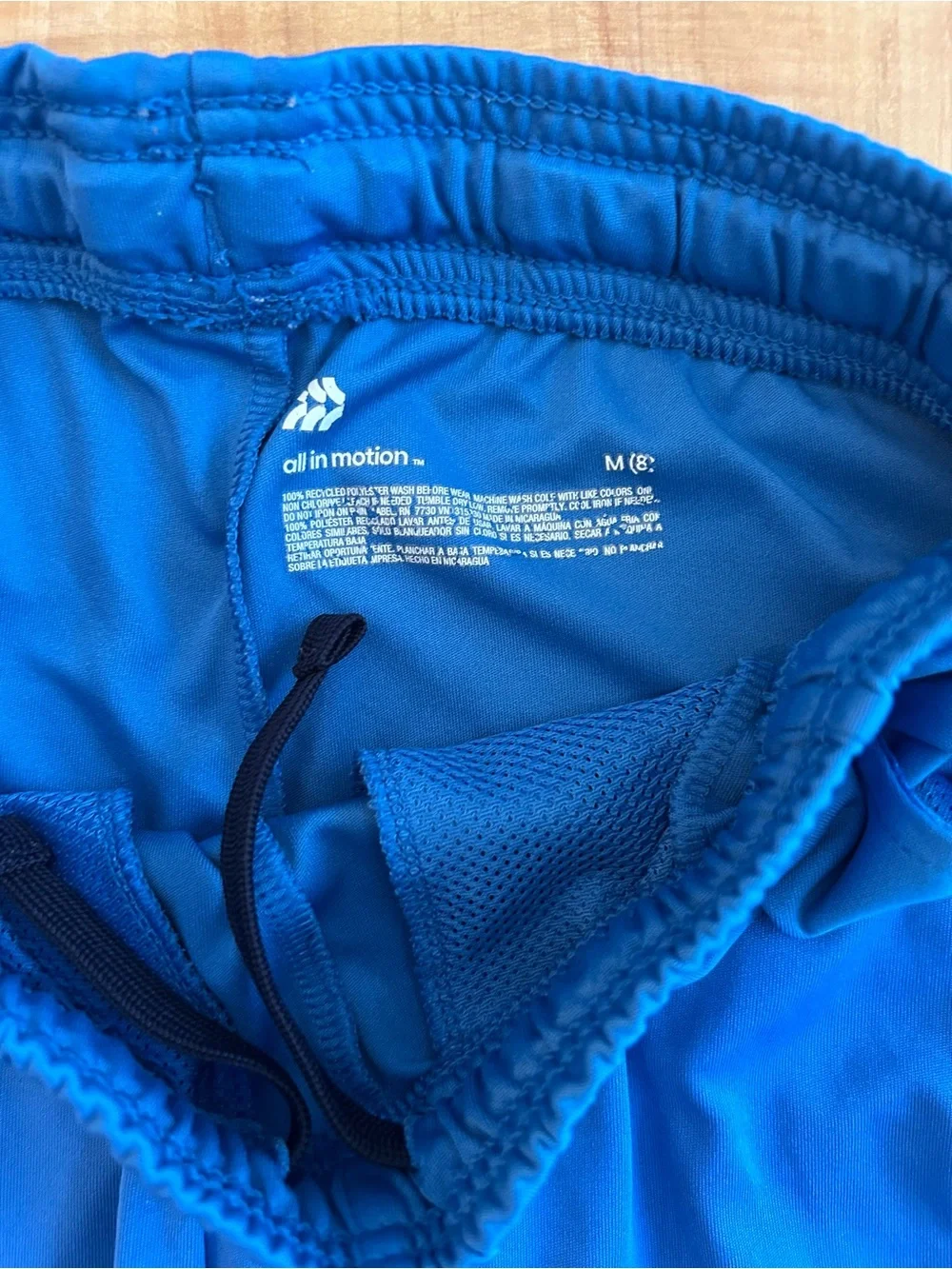 2 pairs of Boys All in Motion Athletic Blue & Gray Performance Shorts